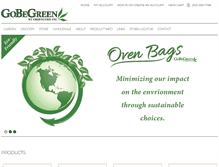 Tablet Screenshot of gobegreen.com